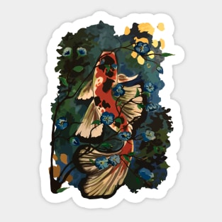 Koi Of The Forest Sticker